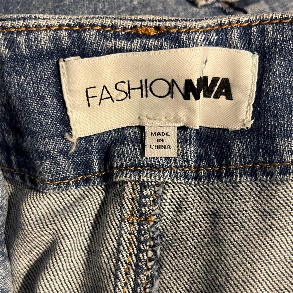 Fashion Nova Blue Flare & Wide Leg Jeans